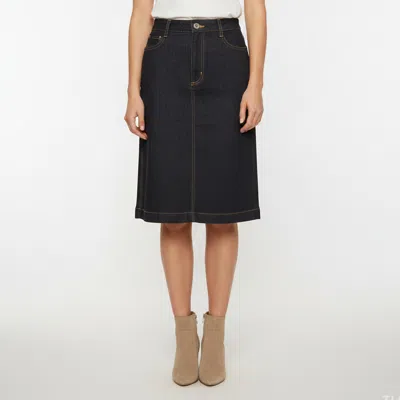 Pre-owned Dolce & Gabbana Indigo Denim Pencil Skirt M In Blue