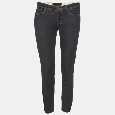 Pre-owned Dolce & Gabbana Indigo Denim Pretty Fit Low Rise Jeans S/waist 30" In Blue