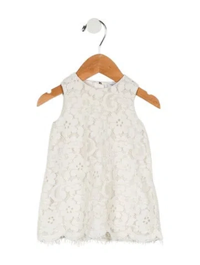 Pre-owned Dolce & Gabbana Babies' Infant Girls' Sleeveless Dress In White