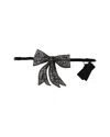 Dolce & Gabbana Initial Bow Tie In Gray
