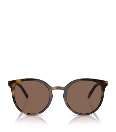 Dolce & Gabbana Sonnenbrille Mit Rundem Gestell In Brown