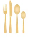Dolce & Gabbana Inox Flatware (4-piece Set) In Gold