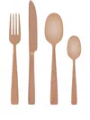 Dolce & Gabbana Inox Flatware (4-piece Set) In Pink