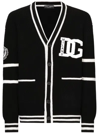 Dolce & Gabbana Cardigan In Black
