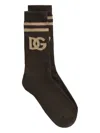 Dolce & Gabbana Intarsia-knit Logo Socks
