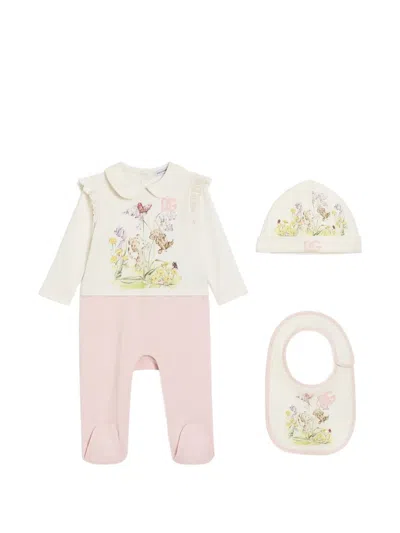 Dolce & Gabbana Babies' Interlock Gift Set In Multi