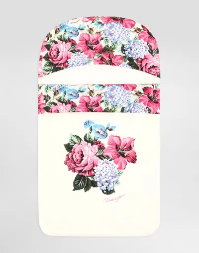 Dolce & Gabbana Interlock Sleeping Bag With Print In Multicolor