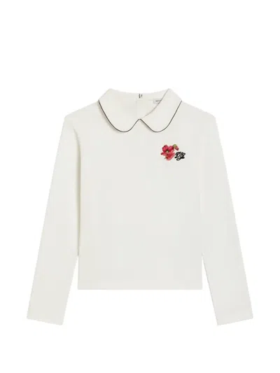 Dolce & Gabbana Kids' Interlock T-shirt With Logo In White