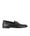 Dolce & Gabbana Ariosto Leather Cross-over Loafers In Black