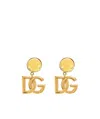 Dolce & Gabbana Clip-on Earrings With Dg Logo Dolce E Gabbana In Yellow