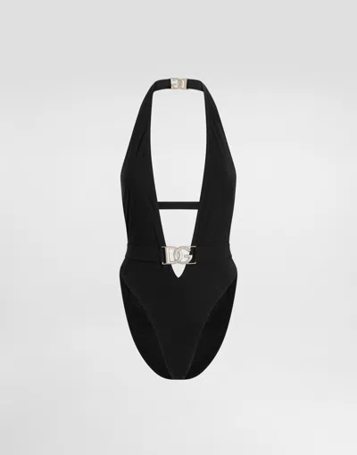 Dolce & Gabbana Intero Scollato In Black