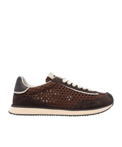 DOLCE & GABBANA DOLCE  GABBANA LOGO PATCH INTERWOVEN SNEAKERS