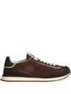 Dolce & Gabbana Mixed-material Dg Cushion Sneakers In Brown