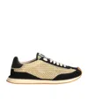 Dolce & Gabbana Two-tone Crochet And Suede Dg Cushion Sneakers In Neutral