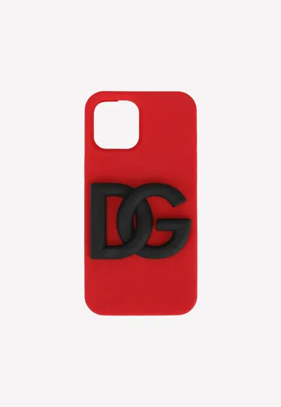 Dolce & Gabbana Iphone 12 Pro Max Cover In Silicon In Red