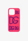 Dolce & Gabbana Dg Millenials Logo Iphone 13 Pro Case In Pink
