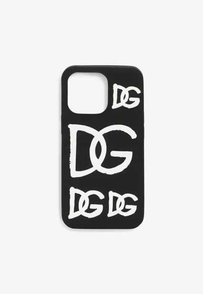 Dolce & Gabbana Rubber Iphone 13 Pro Cover In Multicolor