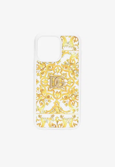 Dolce & Gabbana Logo Print Phone Case In Yellow