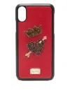 Dolce & Gabbana Iphone X Embellishment Phone Case In Red