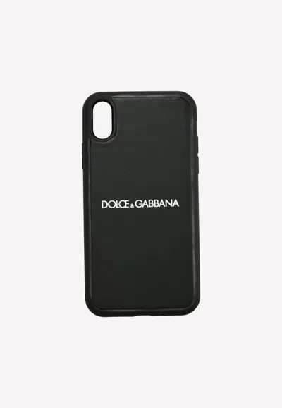 Dolce & Gabbana Iphone Xr Logo Cover In Black