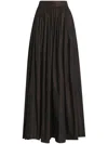 Dolce & Gabbana Iridescent-effect Maxi Skirt In Brown