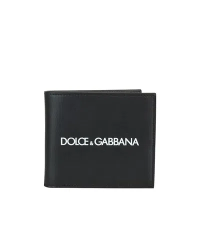 DOLCE & GABBANA DOLCE  GABBANA LOGO PRINT BIFOLD WALLET