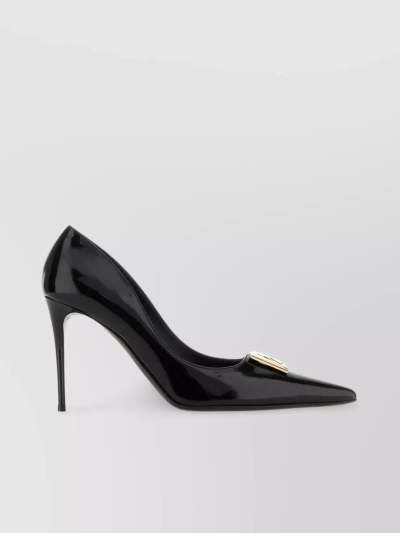 Dolce & Gabbana Italian Heel Pointed Leather Pumps
