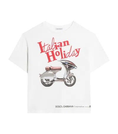 Dolce & Gabbana Kids' Italian Holiday Print T-shirt