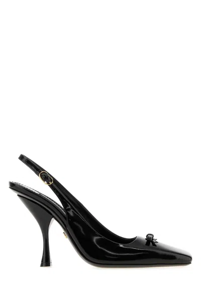 Dolce & Gabbana Italian Leather Pumps With 10.5 Cm Heel For Women In Multi