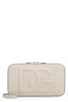 DOLCE & GABBANA IVORY LEATHER CAMERA BAG FOR WOMEN