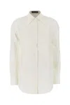 Dolce & Gabbana Spread Collar Silk Shirt In W0111
