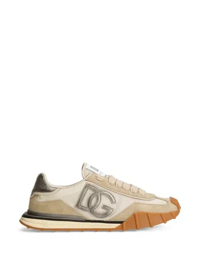 Dolce & Gabbana Dg Athletic Fabric And Suede Sneakers In Multi