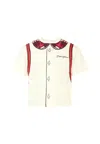 Dolce & Gabbana Ivory T-shirt For Girl With Logo In White