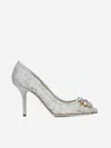Dolce & Gabbana Rainbow Lace Décolleté With Broche In White