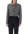 Dolce & Gabbana Wool Spinato Crop Jacket