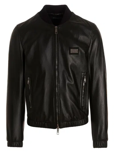 DOLCE & GABBANA DOLCE & GABBANA LEATHER JACKET