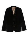 Dolce & Gabbana Corduroy Blazer In Black
