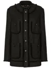 Dolce & Gabbana Rachel Multipocket Tech Jacket In Black  