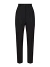 Dolce & Gabbana Women Stretch Wool And Silk Trousers In Black