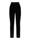 Dolce & Gabbana Pleated Wool-blend Gabardine Straight-leg Pants In Black