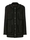 Dolce & Gabbana Rachel Multipocket Tech Jacket In Black