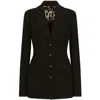 Dolce & Gabbana Dolce Single-breasted Wool Blazer In Black