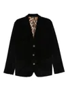 Dolce & Gabbana Corduroy Blazer In Black