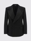 Dolce & Gabbana Double-breasted Sicilia Jacket In Black