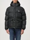 Dolce & Gabbana Puffy Black Coat With High Collar In Black