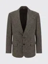 Dolce & Gabbana Single-breasted Felted Jacket In Gray