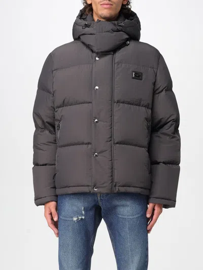 Dolce & Gabbana Jacket  Men Color Charcoal In Gray