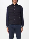 Dolce & Gabbana Midnight Blue Cotton Blend Reversible Down Jacket In Black