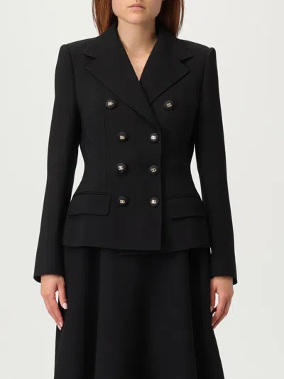 DOLCE & GABBANA JACKET DOLCE & GABBANA WOMAN COLOR BLACK,H19169002