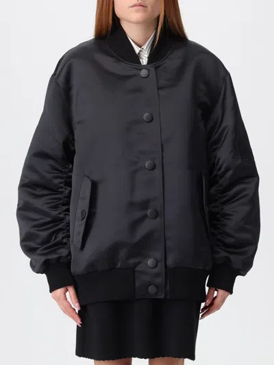 Dolce & Gabbana Debossed Shell Bomber Jacket In Black